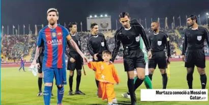  ?? AFP ?? Murtaza conoció a Messi en Catar.