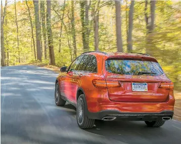  ?? PHOTO COURTOISIE: MERCEDES-BENZ ?? Le coffre transforma­ble du Mercedes-benz GLC300 4Matic est un peu plus volumineux que celui du GLK.