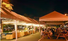  ??  ?? Greenfield City’s Weekend Market will feature sidewalks lined with tents and seating for patrons.