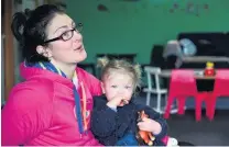  ?? PHOTO: CRAIG BAXTER ?? Support network . . . Jamie O’Neill and daughter Eliza Smith (16 months) enjoy some play time at the Gore Plunket rooms.