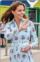  ??  ?? STYLISH: Kate in Wales last week