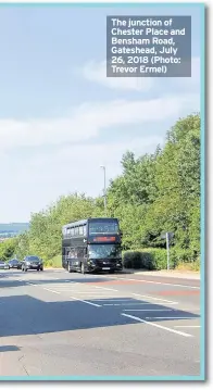  ?? (Photo: Trevor Ermel) ?? The junction of Chester Place and Bensham Road, Gateshead, July 26, 2018