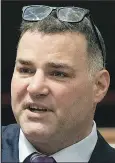  ?? CP ?? Former NHLer Eric Lindros speaks in Ottawa yesterday.