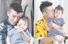  ??  ?? Singer-actor Edison Chen with daughter Alaia.