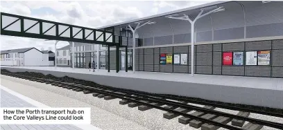  ??  ?? How the Porth transport hub on the Core Valleys Line could look