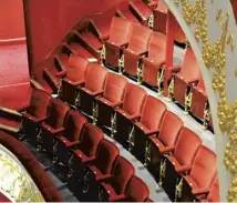  ??  ?? Artistic director Lu Kemp, main; restored seats at Perth Theatre following its £16 million renovation, above