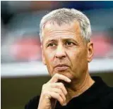  ??  ?? Denkt der künftige Trainer Lucien Favre schon über die Taktik mit der Borussia nach? Foto: Getty Images