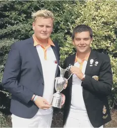  ??  ?? Blackstone­s pair Darren Middleton (left) and Stephen Harris claimed the under 25 open pairs title.