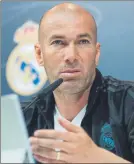  ?? FOTO: EFE ?? Zidane, ayer en rueda de prensa
