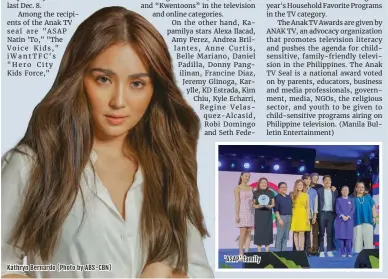  ?? ?? Kathryn Bernardo (Photo by ABS-CBN)