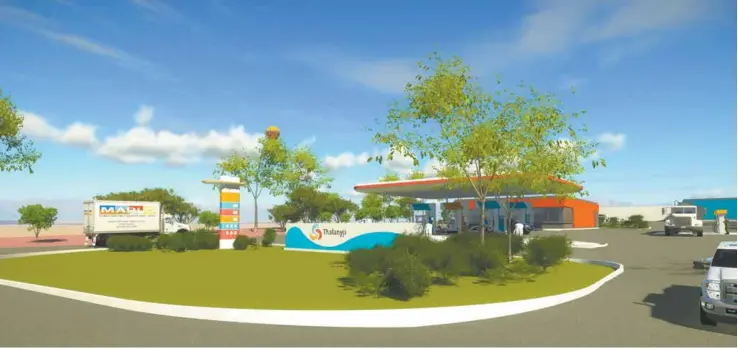  ??  ?? onslow’s new service station will begin constructi­on later this year.