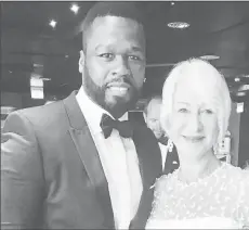  ??  ?? 50 Cent and Helen Mirren