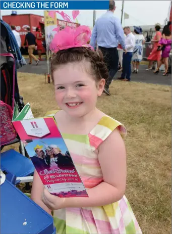  ??  ?? Lily Boardman at ladies day at at Bellewstow­n Races.