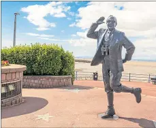 ??  ?? Graham Ibbeson’s Eric Morecambe statue in Morecambe