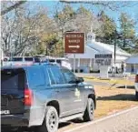  ??  ?? Suspect hid overnight in Starrville Methodist Church in Winona, Texas, then grabbed pastor’s gun and shot him with it, cops said.