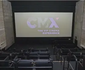  ?? DAVID SANTIAGO dsantiago@miamiheral­d.com ?? A view of the interior of CMX Cinemas.