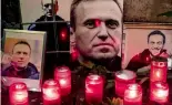  ?? ?? Hommage à Alexeï Navalny près du consulat russe à Francfort, en Allemagne, le samedi 17 février 2024.