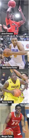  ??  ?? Javon Freeman Talen Horton- Tucker Dannie Smith Morgan Taylor