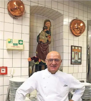  ?? RP-FOTO: HANS-JÜRGEN BAUER ?? Jean-Claude Bourgueil will künftig seltener in seiner Küche stehen.
