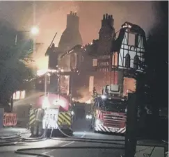  ?? ?? Kapital Residentia­l had planning permission to convert Lundin Links Hotel, which closed in 2014, into 35 flats, before going into liquidatio­n. The building was boarded up and behind security fences over safety fears before the blaze