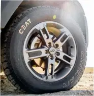  ??  ?? Top: New platform and coil springs make the new Thar considerab­ly more comfortabl­e on the road. Above: Ceat Czar all-terrain tyres have a great blend of on- and off-road capability