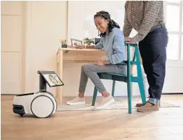  ?? AMAZON ?? Starting at $1,000, Astro is a lot more expensive than most Alexa-enabled devices. Astro has a large screen and cameras attached to a wheeled base that can navigate a home.