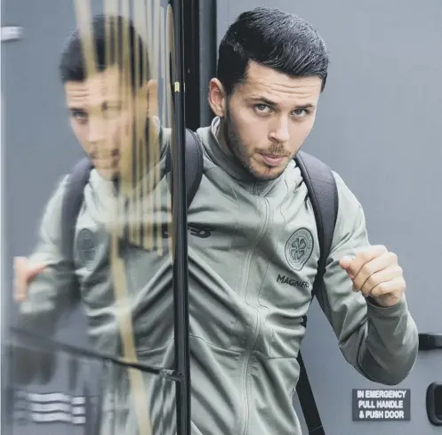  ?? PICTURE: ROSS PARKER/SNS ?? 0 Celtic winger Lewis Morgan in reflective mood as he prepares to head to Romania.