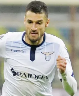  ?? LAPRESSE ?? Antonio Candreva, 28 anni, 13 presenze e 3 gol con la Lazio in questo campionato