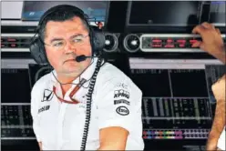  ??  ?? OPTIMISTA. Eric Boullier está convencido del trabajo de su equipo.