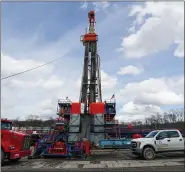 ?? KEITH SRAKOCIC, FILE - THE ASSOCIATED PRESS ?? In this file photo from March 12, work continues at a shale gas well drilling site in St. Mary’s, Pa.