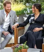  ??  ?? Meghan and Harry’s Oprah interview