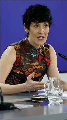  ?? EFE ?? La ministra de Inclusión, Seguridad Social y Migracione­s, Elma Saiz.