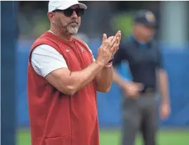  ?? JAKE CRANDALL/MONTGOMERY ADVERTISER ?? Alabama head softball coach Patrick Murphy has led the Crimson Tide to 24 consecutiv­e trips to the postseason in the NCAA Tournament and 14 Women's College World Series trips.