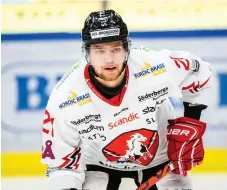  ?? ARKIVBILD: SIMON HASTEGÅRD ?? Stingers lagkapten Kevin Elgestål har ett förflutet i Vita Hästen, men får nu inte möta sitt gamla lag.