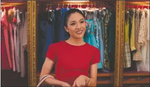  ?? The Associated Press ?? CULTURE: Constance Wu in a scene from "Crazy Rich Asians."