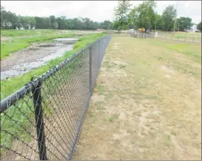  ?? Peter Wallace / For Hearst Connecticu­t Media ?? Torrington's new dog park at the John Toro Sports Complex fields on Perkins Street opens Aug. 10.