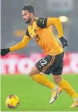  ??  ?? Willian Jose on the attack for Wolves.