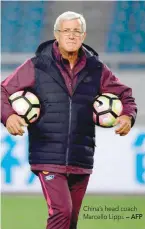  ?? — AFP ?? China’s head coach Marcello Lippi.