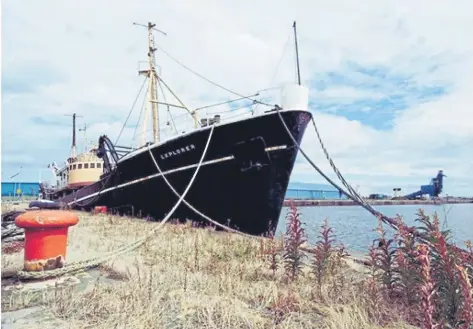  ?? ?? The Steamship Explorer was the first purpose-built science research ship to be built in Scotland so it is a historical link of scientific research at sea