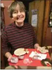  ?? PAUL POST — DIGITAL FIRST MEDIA ?? Winefred Martin displays a variety of wild mushrooms that she uses in her cooking.