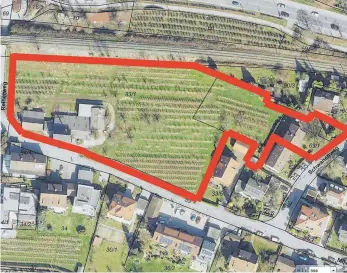  ?? GRAFIK: STADT FRIEDRICHS­HAFEN ?? Die Stadt Friedrichs­hafen will für dieses rot gekennzeic­hnete Gebiet einen vorhabenbe­zogenen Bebauungsp­lan aufstellen.