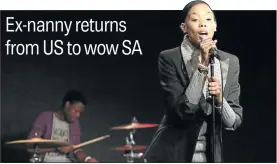  ?? PHOTOS: ANTONIO MUCHAVE ?? SKY IS THE LIMIT: Singer Botshelo Huma rehearsing for her Youth Unplugged show at the Joburg Theatre in Braamfonte­in on Sunday