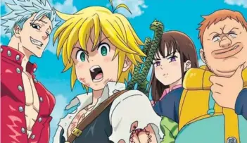  ??  ?? ► El animé The seven deadly sins aparece en el listado global y nacional.