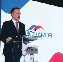  ?? AMCHAMRD / FUENTE EXTERNA ?? Robert Thomas disertar en el almuerzo de la Amchamdr.