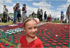  ??  ?? Lily Hocking attended the Mothers’ Memorial service with her family.