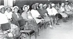  ?? Pictures Tiso Blackstar Group Archive ?? Above, Sophiatown members of the African Children’s Feeding scheme, which was set up by Bishop Trevor Huddleston, left, pictured outside his church in the 1960s.