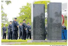  ?? AL DIAZ/MIAMI HERALD ?? Miami-Dade County: Firefighte­rs and police attend the 9/11 Ceremony of Remembranc­e at Tropical Park.