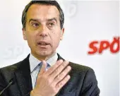  ??  ?? SPÖ-Chef Kern kündigte ein neues Parteiprog­ramm an. Beim Thema Migration setzt die SPÖ auf das Motto „Integratio­n vor Zuwanderun­g“