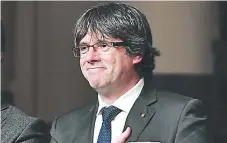  ?? FOTO: AP ?? El exfunciona­rio Carles Puigdemont está a la espera de una audiencia en Bruselas por los delitos de secesión y rebelión.