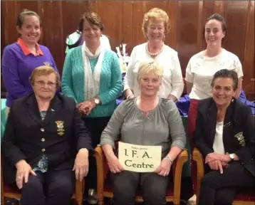  ??  ?? Prize-winners in the competitio­n for Enniscorth­y ladies sponsored by the I.F.A. Centre.